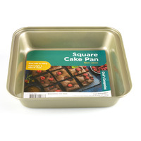 Baking Pan Square Non-Stick Champagne Col 23X22X5Cm