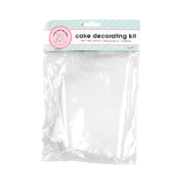 Cake Decorating Kit Disposable Bag Pk10 W Nozzles Set Of 3
