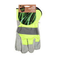 Gloves Mens Leather Work 1pk  