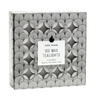 Tealights White 4 Hour Pk100 Unscented 