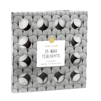 Tealights White 4 Hour Pk25 Unscented 