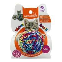 Cat Toy Wool Ball With Rattle 9Cm