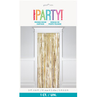 Fringe Door Curtain 0.91M W X 2.45M L (3' X 8') Gold