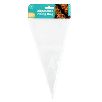 Cake Piping Bag Disposable 15Pk 16X32Cm