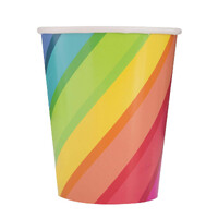 Balloons & Rainbow 8 X 270Ml (9Oz) Paper Cups