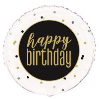 Metallic Birthday inchHappy Birthdayinch 45Cm (18inch) Foil Balloon