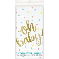 Oh Baby Printed Tablecover 137Cm X 213Cm (54inch X 84inch)