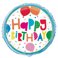 Colourful Balloons 45Cm (18inch) Foil Balloon