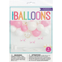 Balloon Arch Kit - Pink & White