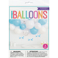 Balloon Arch Kit - Blue & White