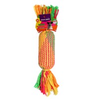 Neon Knotted Rope Baton Toy  28X5Cm