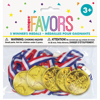 5 Gold Winner Medals