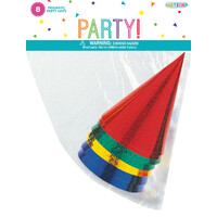 8 Party Hats - Prismatic