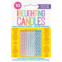 10 Magic Spiral Candles - Multi