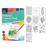Pre-Printed Canvas Pad-A4