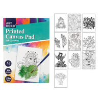 Pre-Printed Canvas Pad-A5