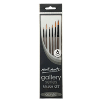 Mm Gallery Series Brush Set Acrylic 6Pc