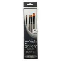 Mm Gallery Series Brush Set Acrylic 4Pc