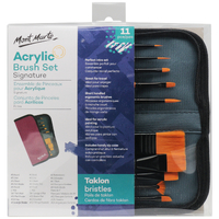 Mm Brush Set In Wallet 11Pc - Acrylic