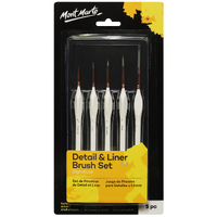 Mm Detail & Liner Brush Set 5Pc
