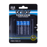 Brillar Aaa Platinum Alkaline Batteries 4Pk