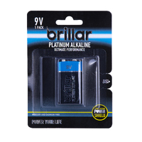 Brillar 9V Platinum Alkaline Battery