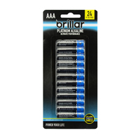 Brillar Premium Alkaline Aaa Batteries - 24 Pk