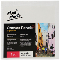 Mm Canvas Panels Pack 5 10.2X10.2Cm