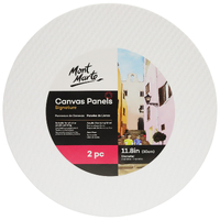 Mm Canvas Panels Pack 2 Round 30Cm
