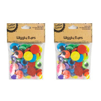 Neon Col Wiggly Eyes/100