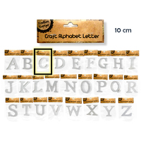 White 10Cm Alphabet Letters- C