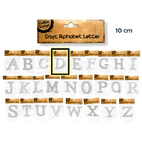 White 10Cm Alphabet Letters- D