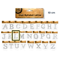 White 10Cm Alphabet Letters- L