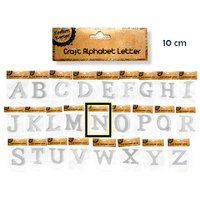 White 10Cm Alphabet Letters- N