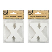 White 10Cm Alphabet Letters- X