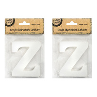 White 10Cm Alphabet Letters- Z