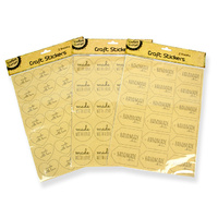 A4 Kraft Handmade Stickers