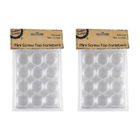 Mini Screw Top Canisters/12