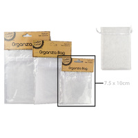 7.5*10Cm Organza Bag- White