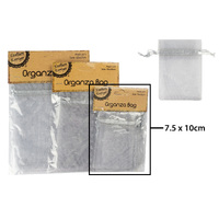 7.5*10Cm Organza Bag-Silver