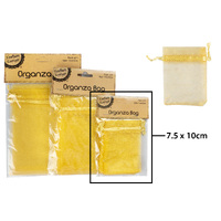 7.5*10Cm Organza Bag - Gold