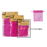7.5*10Cm Organza Bag- H Pink
