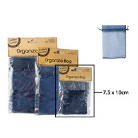 7.5*10Cm Organza Bag - Navy