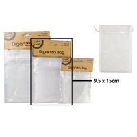 9.5*15Cm Organza Bag - White