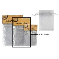 9.5*15Cm Organza Bag- Silver
