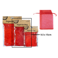 9.5*15Cm Organza Bag - Red