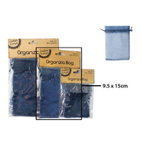 9.5*15Cm Organza Bag - Navy