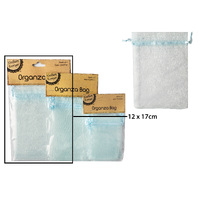12*17Cm Organza Bag - L Blue
