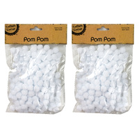 1.5Cm Pom Pom/200- White