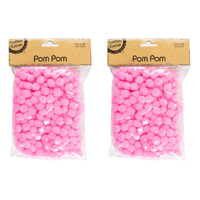 1.5Cm Pom Pom/200- L Pink